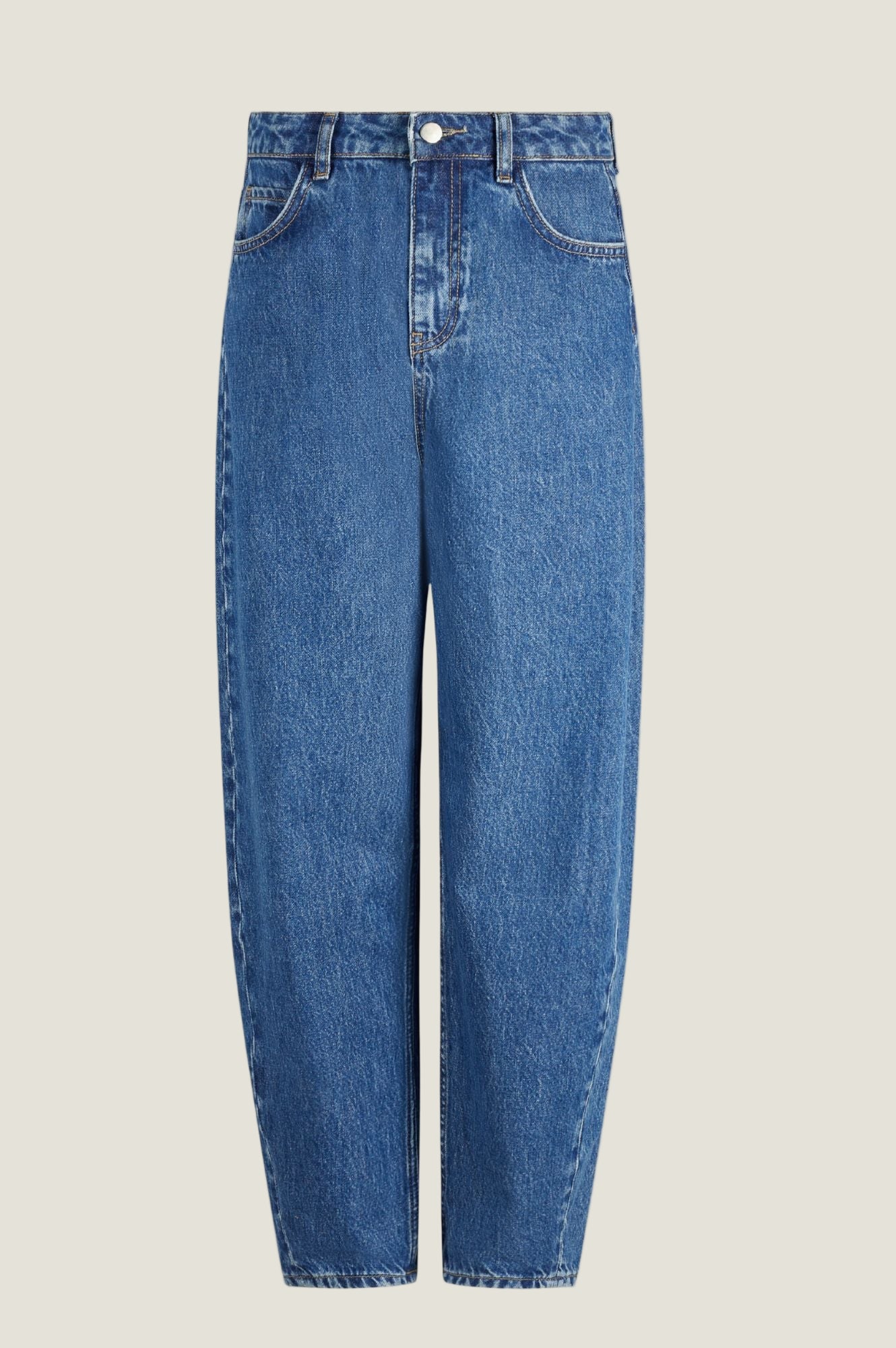 Organic Cotton Barrel Jean | Mid Wash - Image 6