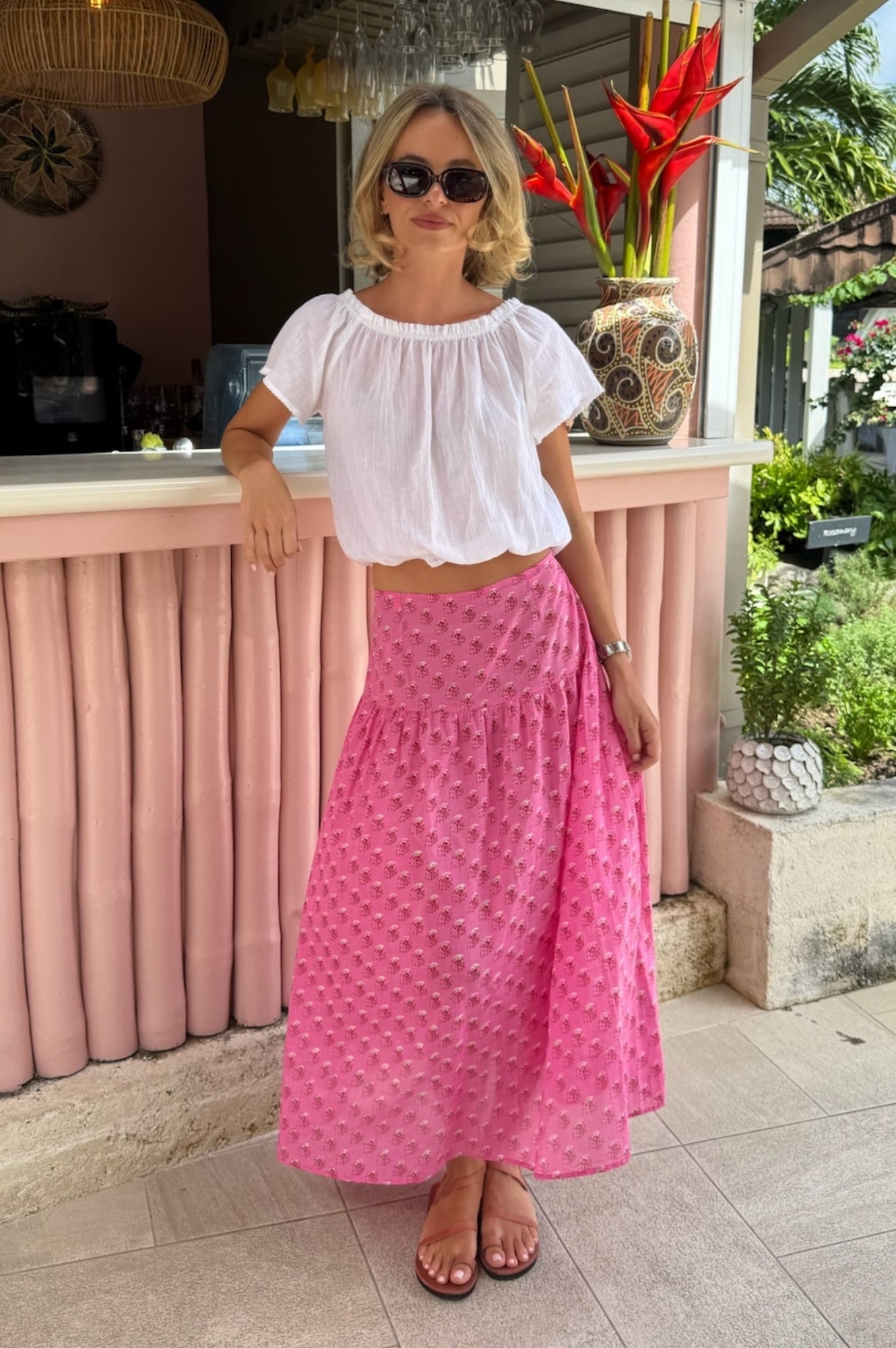 Ilana Frill Organic Cotton Gauze Top | White - Image 7