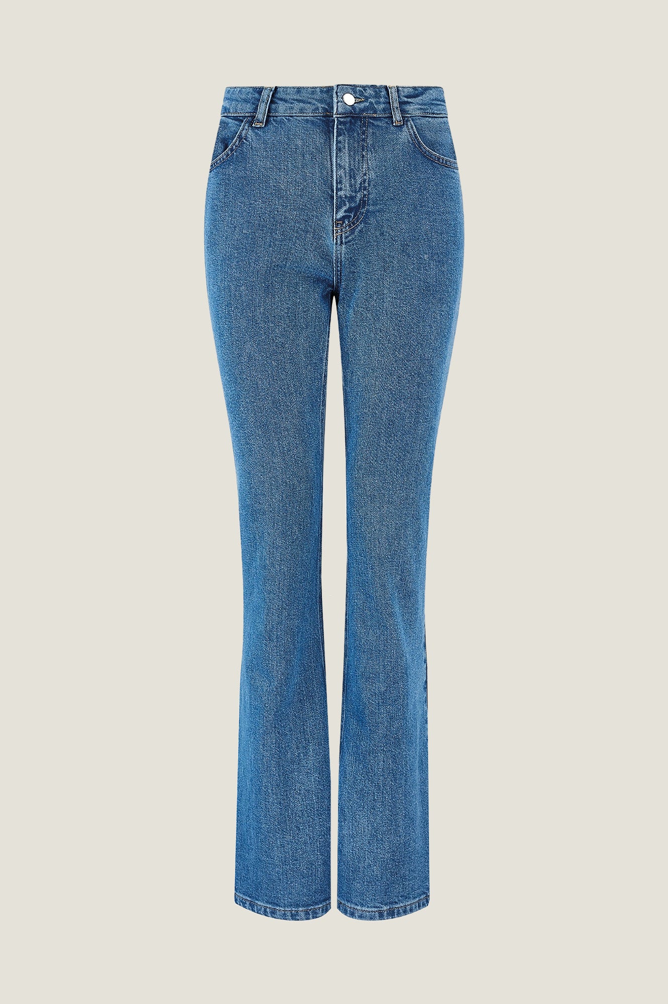 Denim Boot Cut Jean | Mid Wash - Image 5